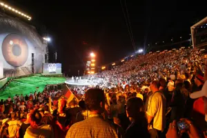 Seetribüne EM2008 ZDF Live-Übertragung - Festspielhaus Bregenz © Sascha Baumann